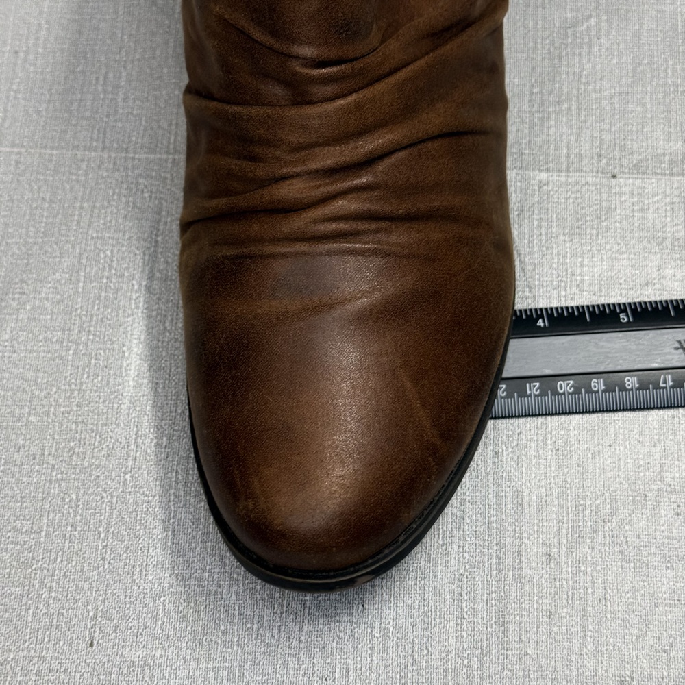 Rydel Brown Slouch Ankle Boots Buckle Booties Size 11 - Picture 9 of 9
